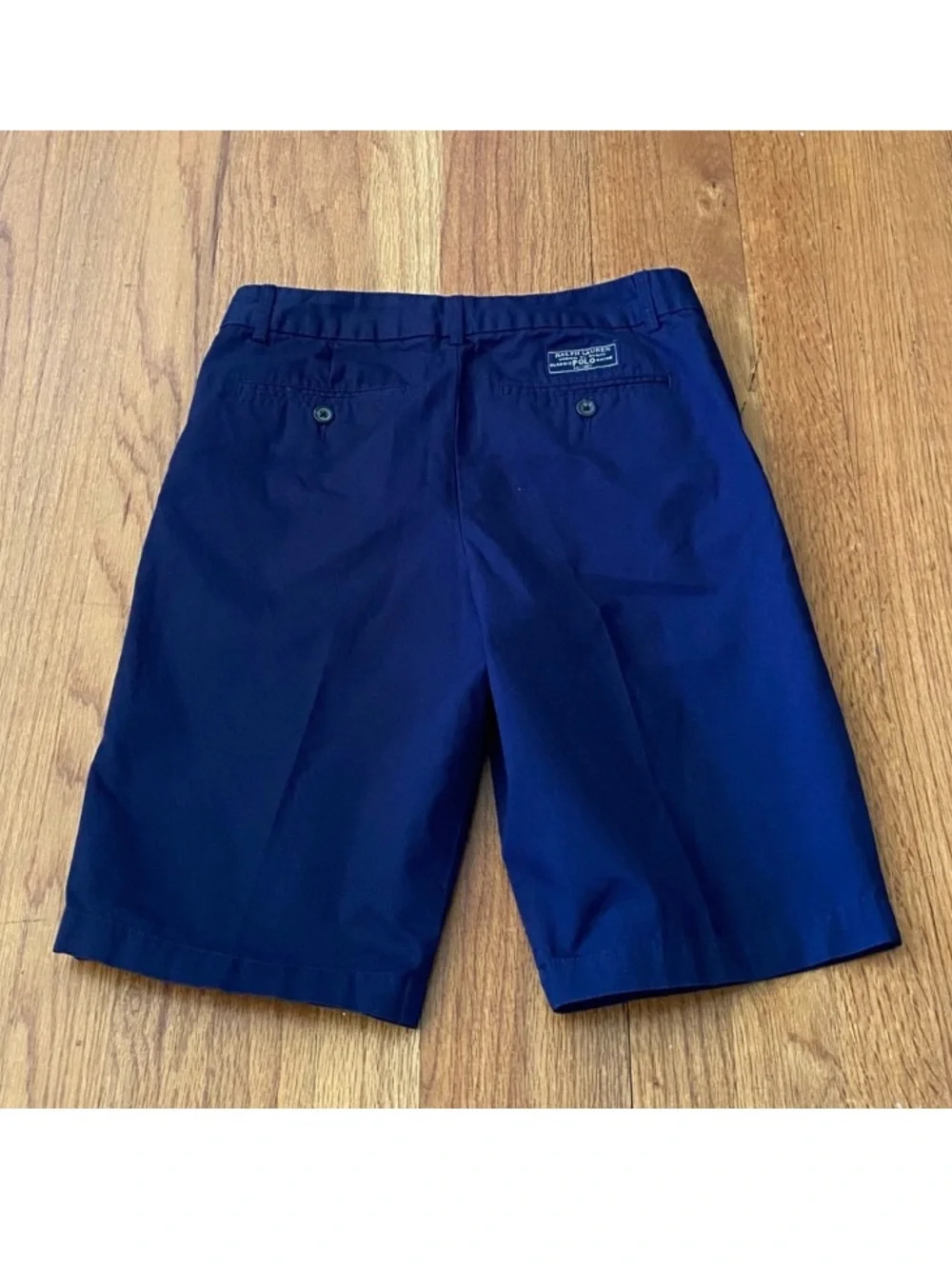 Ralph Lauren White Polo with Navy Shorts Set